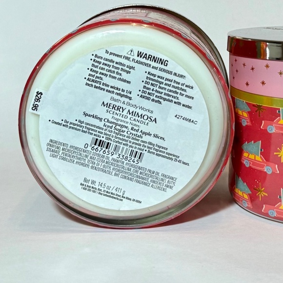 MERRY MIMOSA 3 Wick Candle - Picture 3 of 3